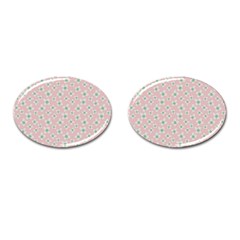 Pink Spring Blossom Cufflinks (oval) by ConteMonfrey