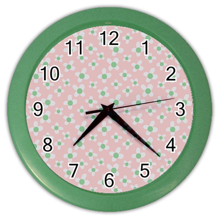 Pink Spring Blossom Color Wall Clock