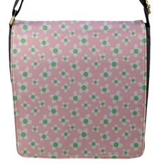 Pink Spring Blossom Flap Closure Messenger Bag (s) by ConteMonfrey