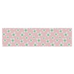 Pink Spring Blossom Oblong Satin Scarf (16  x 60 ) Front