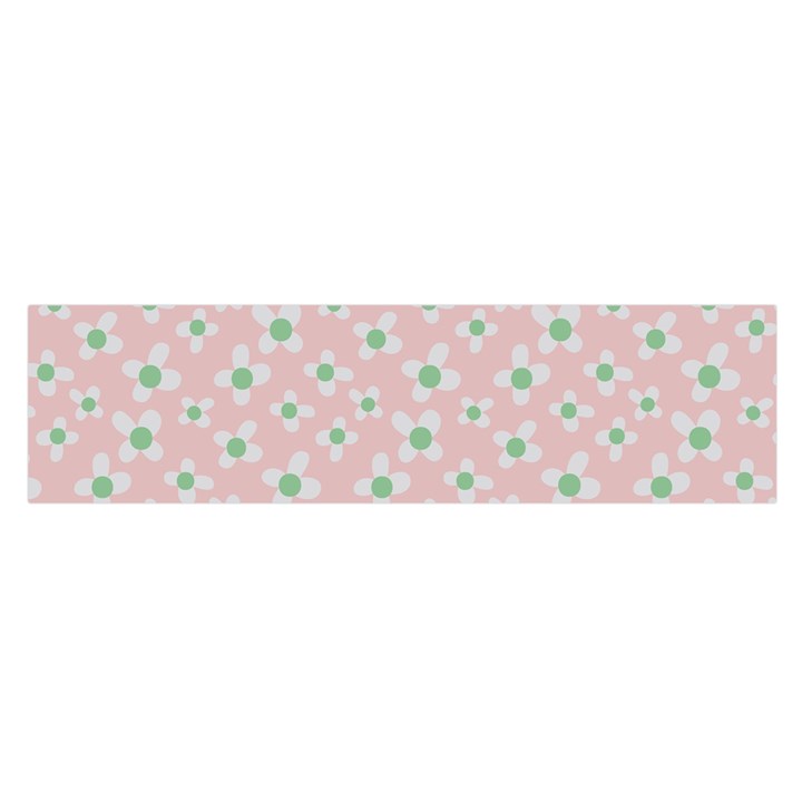 Pink Spring Blossom Oblong Satin Scarf (16  x 60 )