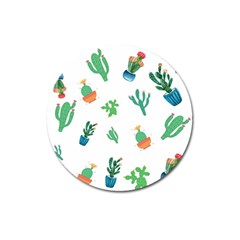 Among Succulents And Cactus  Magnet 3  (round) by ConteMonfrey