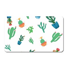 Among Succulents And Cactus  Magnet (rectangular) by ConteMonfrey