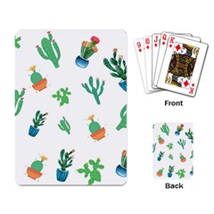 Among Succulents And Cactus  Playing Cards Single Design (rectangle) by ConteMonfrey