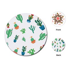 Among Succulents And Cactus  Playing Cards Single Design (round) by ConteMonfrey