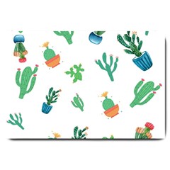 Among Succulents And Cactus  Large Doormat  by ConteMonfrey