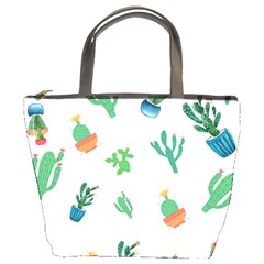 Among Succulents And Cactus  Bucket Bag by ConteMonfrey