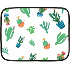 Among Succulents And Cactus  Double Sided Fleece Blanket (mini)  by ConteMonfrey