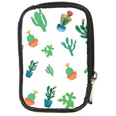 Among Succulents And Cactus  Compact Camera Leather Case by ConteMonfrey