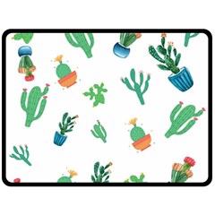 Among Succulents And Cactus  Fleece Blanket (large)  by ConteMonfrey