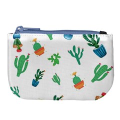 Among Succulents And Cactus  Large Coin Purse by ConteMonfrey