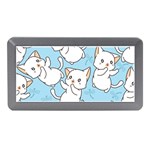 Seamless-little-cat-dragonfly-pattern Memory Card Reader (Mini) Front