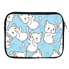 Seamless-little-cat-dragonfly-pattern Apple Ipad 2/3/4 Zipper Cases