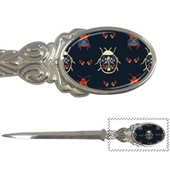 Floral-bugs-seamless-pattern Letter Opener by Jancukart