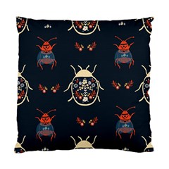 Floral-bugs-seamless-pattern Standard Cushion Case (two Sides)