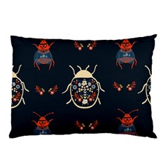 Floral-bugs-seamless-pattern Pillow Case