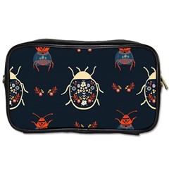 Floral-bugs-seamless-pattern Toiletries Bag (one Side)