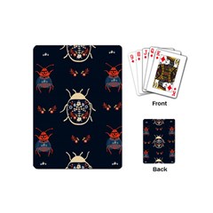 Floral-bugs-seamless-pattern Playing Cards Single Design (mini) by Jancukart