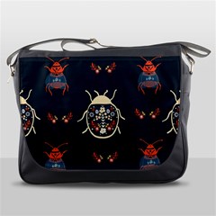 Floral-bugs-seamless-pattern Messenger Bag