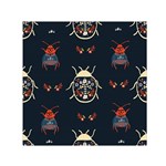 Floral-bugs-seamless-pattern Square Satin Scarf (30  x 30 ) Front