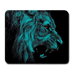 Angry Male Lion Predator Carnivore Large Mousepads by Jancukart