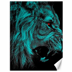 Angry Male Lion Predator Carnivore Canvas 36  X 48  by Jancukart