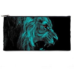 Angry Male Lion Predator Carnivore Pencil Case by Jancukart