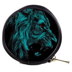 Angry Male Lion Predator Carnivore Mini Makeup Bag by Jancukart