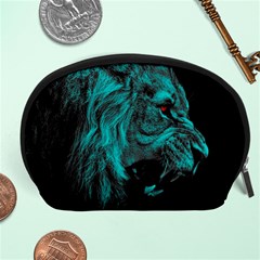 Angry Male Lion Predator Carnivore Accessory Pouch (large) by Jancukart