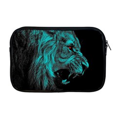 Angry Male Lion Predator Carnivore Apple Macbook Pro 17  Zipper Case by Jancukart