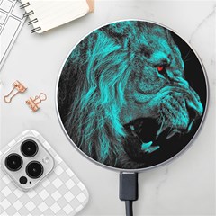 Angry Male Lion Predator Carnivore Wireless Charger