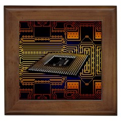 Processor-cpu-board-circuits Framed Tile