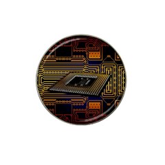 Processor-cpu-board-circuits Hat Clip Ball Marker