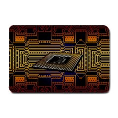 Processor-cpu-board-circuits Small Doormat 