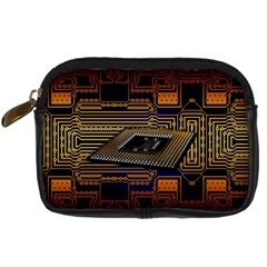 Processor-cpu-board-circuits Digital Camera Leather Case