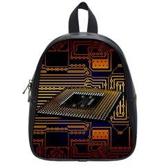 Processor-cpu-board-circuits School Bag (small)