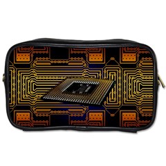 Processor-cpu-board-circuits Toiletries Bag (two Sides)