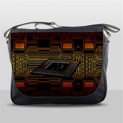 Processor-cpu-board-circuits Messenger Bag by Jancukart