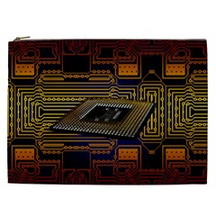 Processor-cpu-board-circuits Cosmetic Bag (xxl) by Jancukart