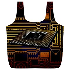 Processor-cpu-board-circuits Full Print Recycle Bag (xl)