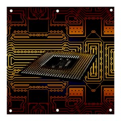 Processor-cpu-board-circuits Banner And Sign 3  X 3 