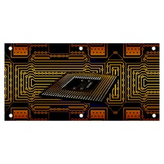 Processor-cpu-board-circuits Banner And Sign 6  X 3 