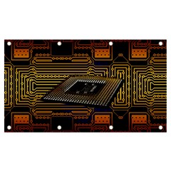 Processor-cpu-board-circuits Banner And Sign 7  X 4 