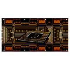 Processor-cpu-board-circuits Banner And Sign 8  X 4 