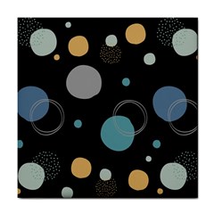 Circle Pattern Abstract Polka Dot Tile Coaster by danenraven