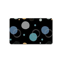 Circle Pattern Abstract Polka Dot Magnet (name Card) by danenraven