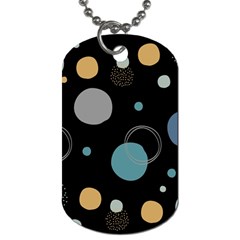 Circle Pattern Abstract Polka Dot Dog Tag (one Side) by danenraven