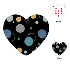 Circle Pattern Abstract Polka Dot Playing Cards Single Design (heart) by danenraven