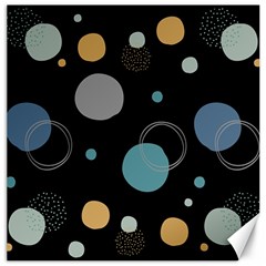 Circle Pattern Abstract Polka Dot Canvas 12  X 12  by danenraven