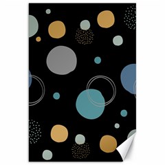 Circle Pattern Abstract Polka Dot Canvas 20  X 30  by danenraven